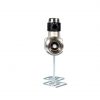 Safety valve for water heaters (wood) with orientable discharge 360° lower outlet