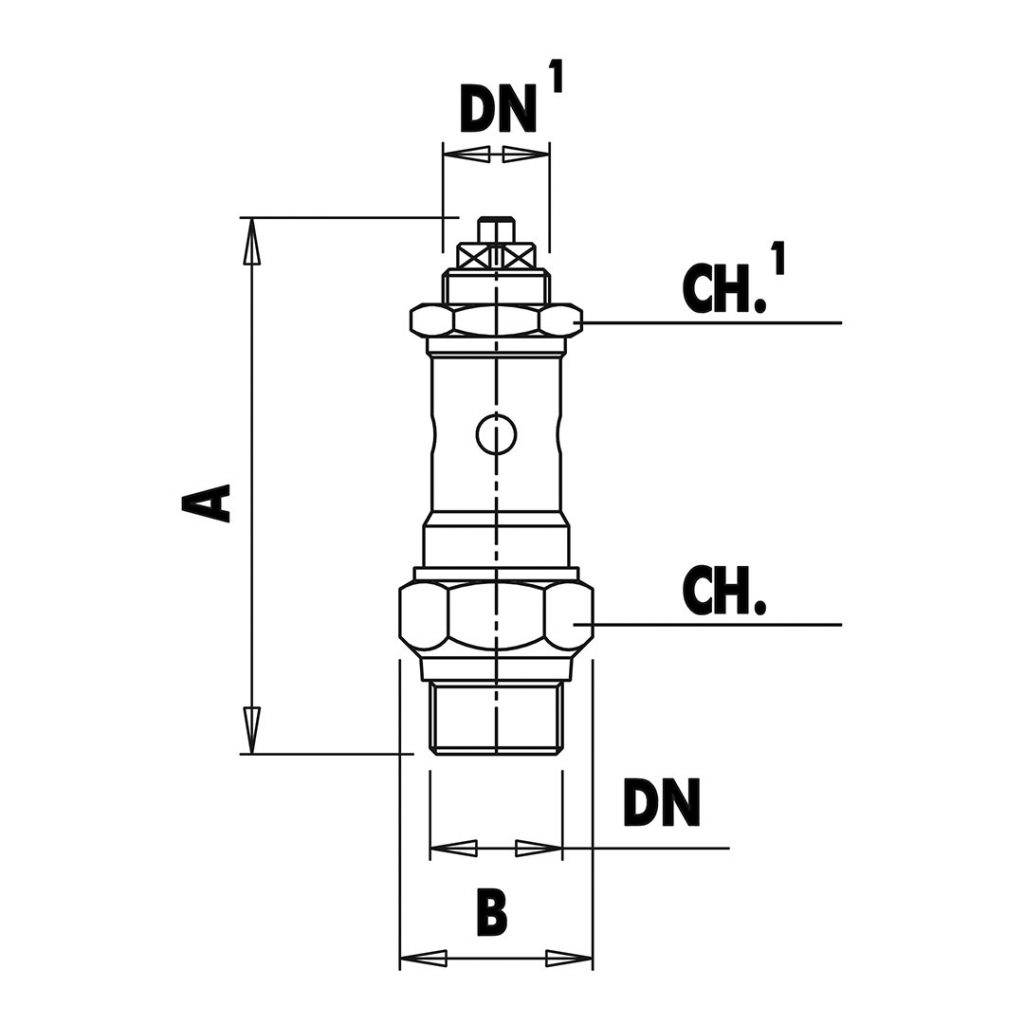Safety valve for water tank Unival