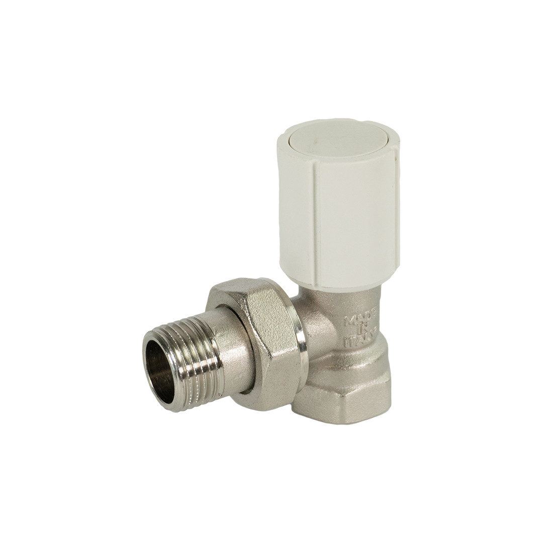Radiator angle valve for iron tube - Unival