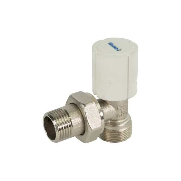 Radiator angle valve for copper multilayer and PEX tube