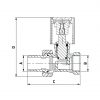 Клапан прямой для радиаторов для железных труб