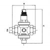 Riduttore di pressione "Unimax" con attacco manometro, con raccordi FF