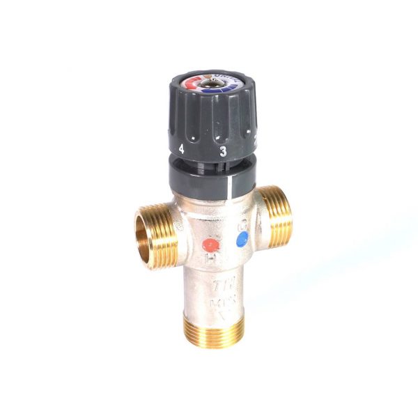 Thermostatic mixing valve, MM connection