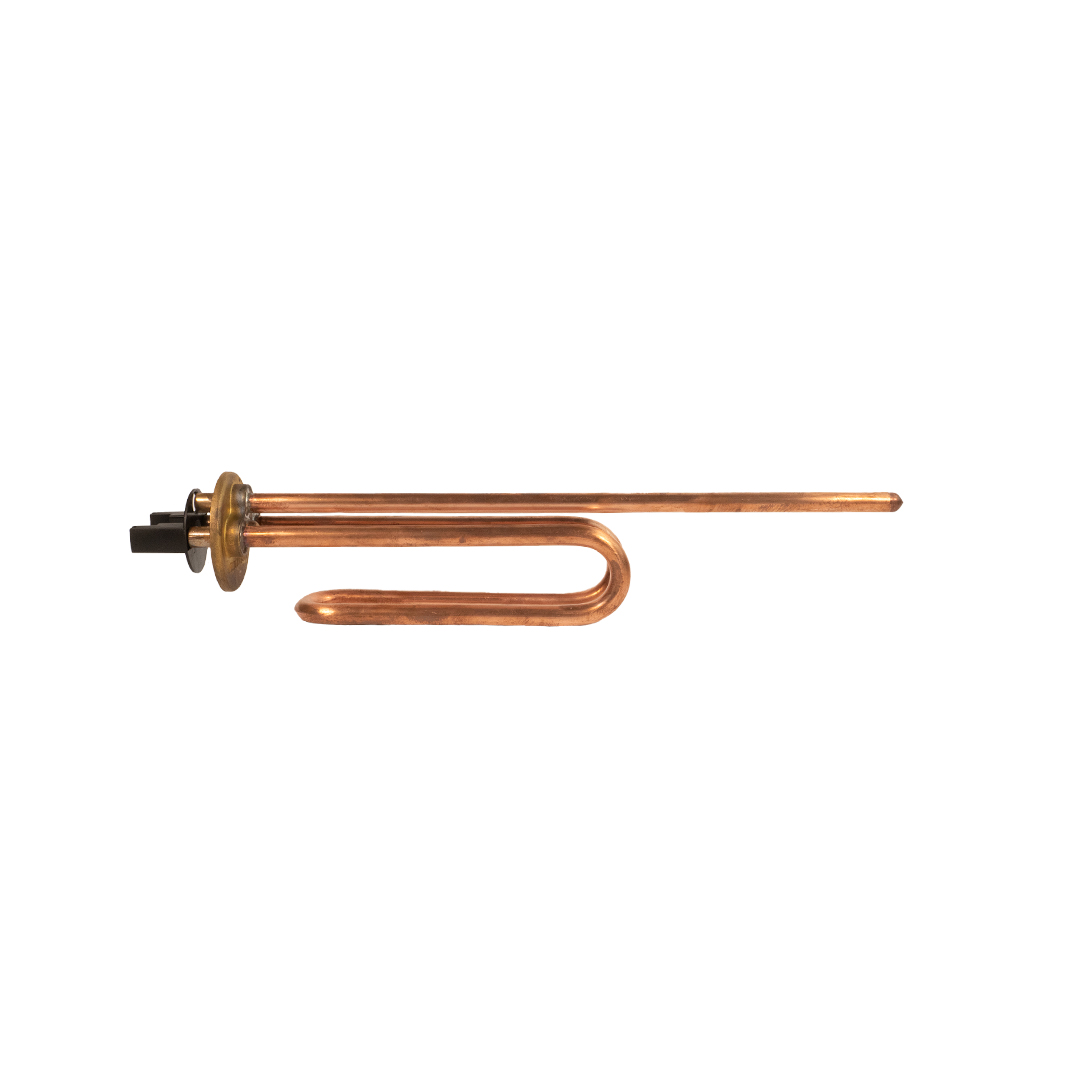 Curved heating element with circular flange ø48 Longer fastons Unival