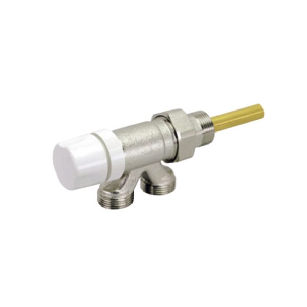 4 ways thermostatic valve for monotube system with micrometric wheelhandle
