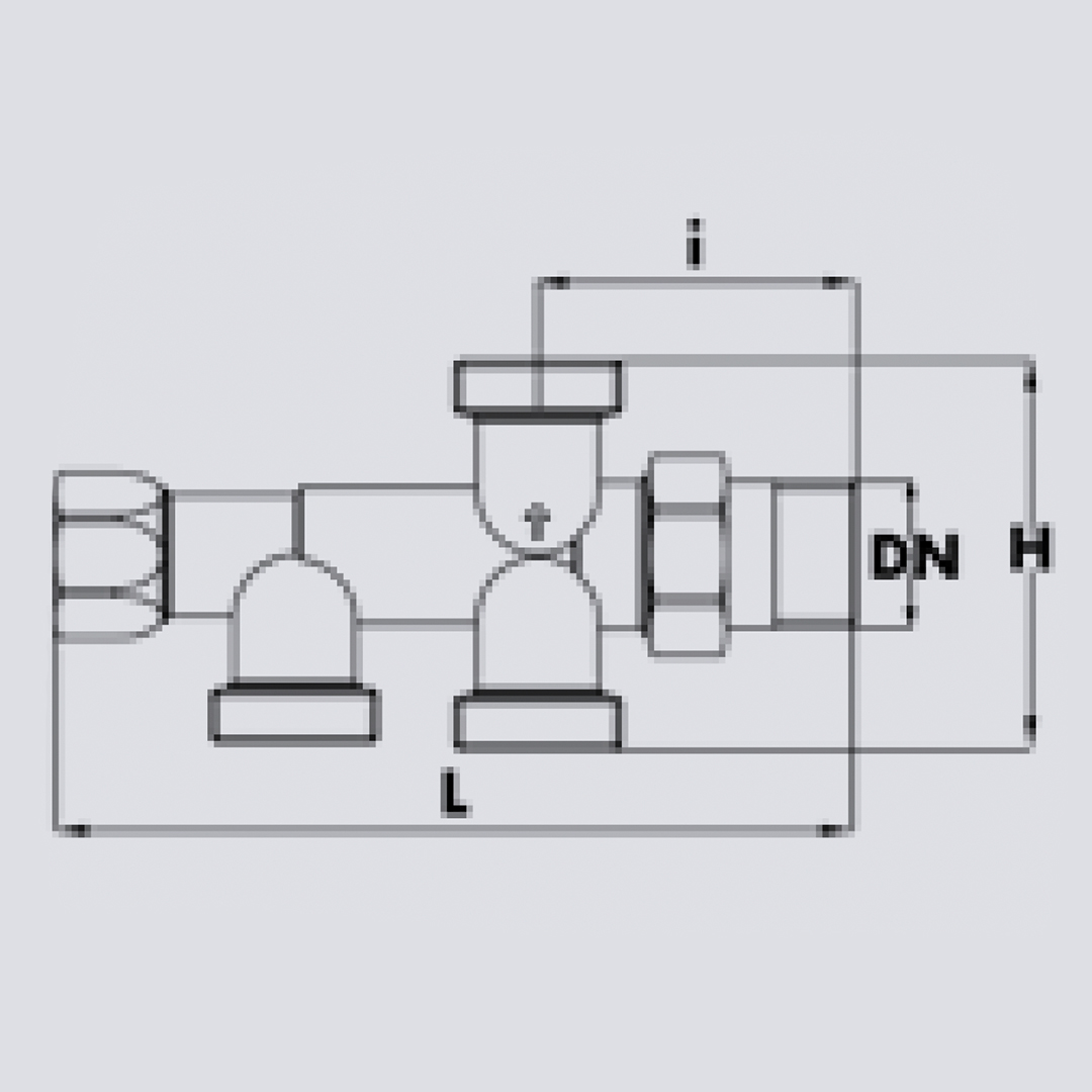 4-ways distributor with floor connections. Euroconus connections for ...