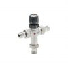 Thermostatic mixing valve with no-return fittings